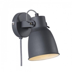 Nordlux Adrian zidna svjetiljka E27 25W crna - 5701581462182