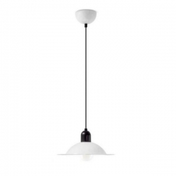 Viseća svjetiljka Lampiatta, E27, LED 1x7W, 2700K, PROM 282, bijela crna - SS8983