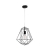 Viseća svjetiljka Pietra, LED E27, max 1x12W, PROM 350, crna - NL672801