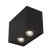 Stropna svjetiljka RENDE, GU10, LED max 2x50W, crna - NL820603