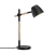 Nordlux stolna svjetiljka THEO, GU10, 1x35W, crna/drvo - 5704924005695