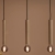 Viseća svjetiljka Markslojd SENCILLO, E27, 3x40W, crna/mjed - MA108261